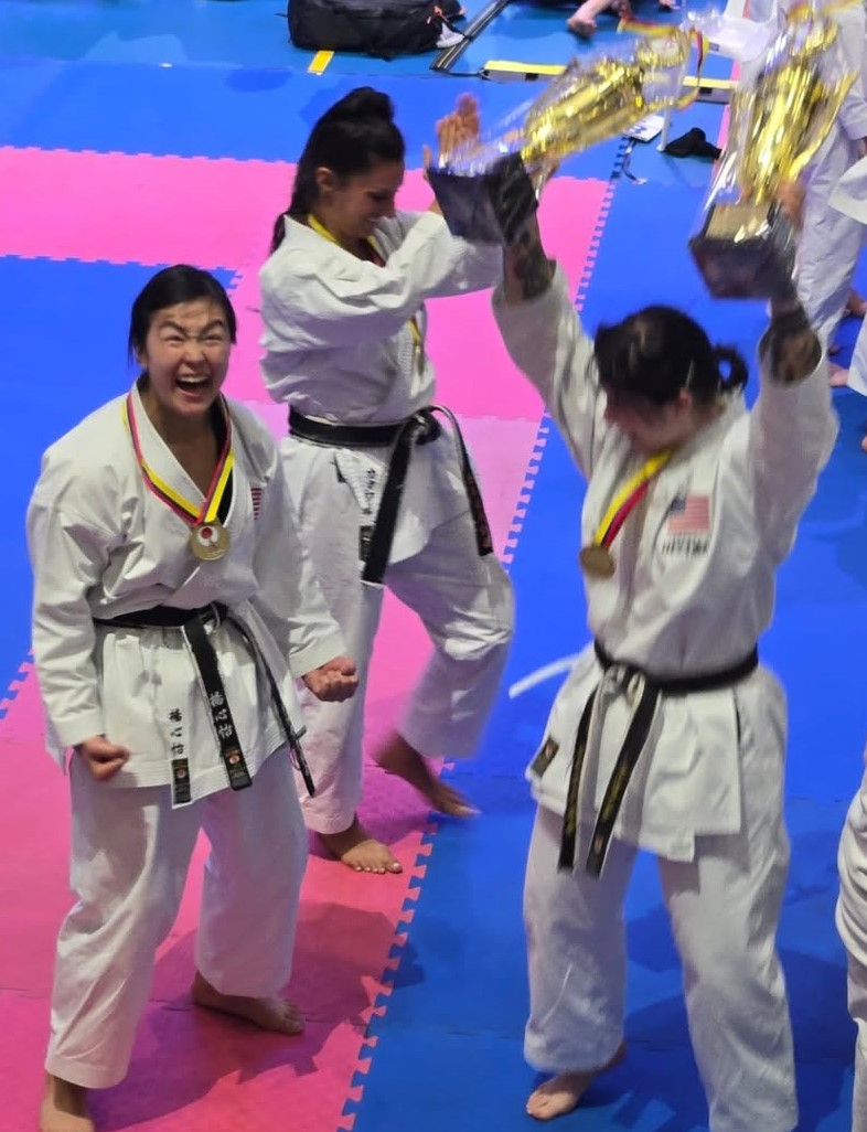 Sammi Yeung with her Panamerican trophies